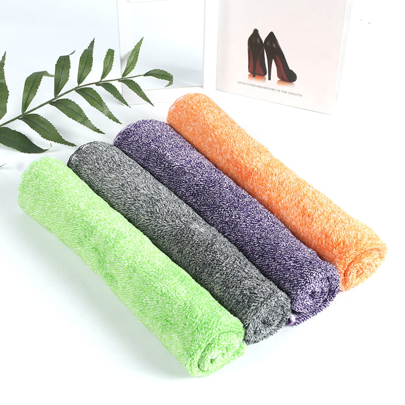 1PK Antibacterial Gypsophila Coral Fleece Car Towel